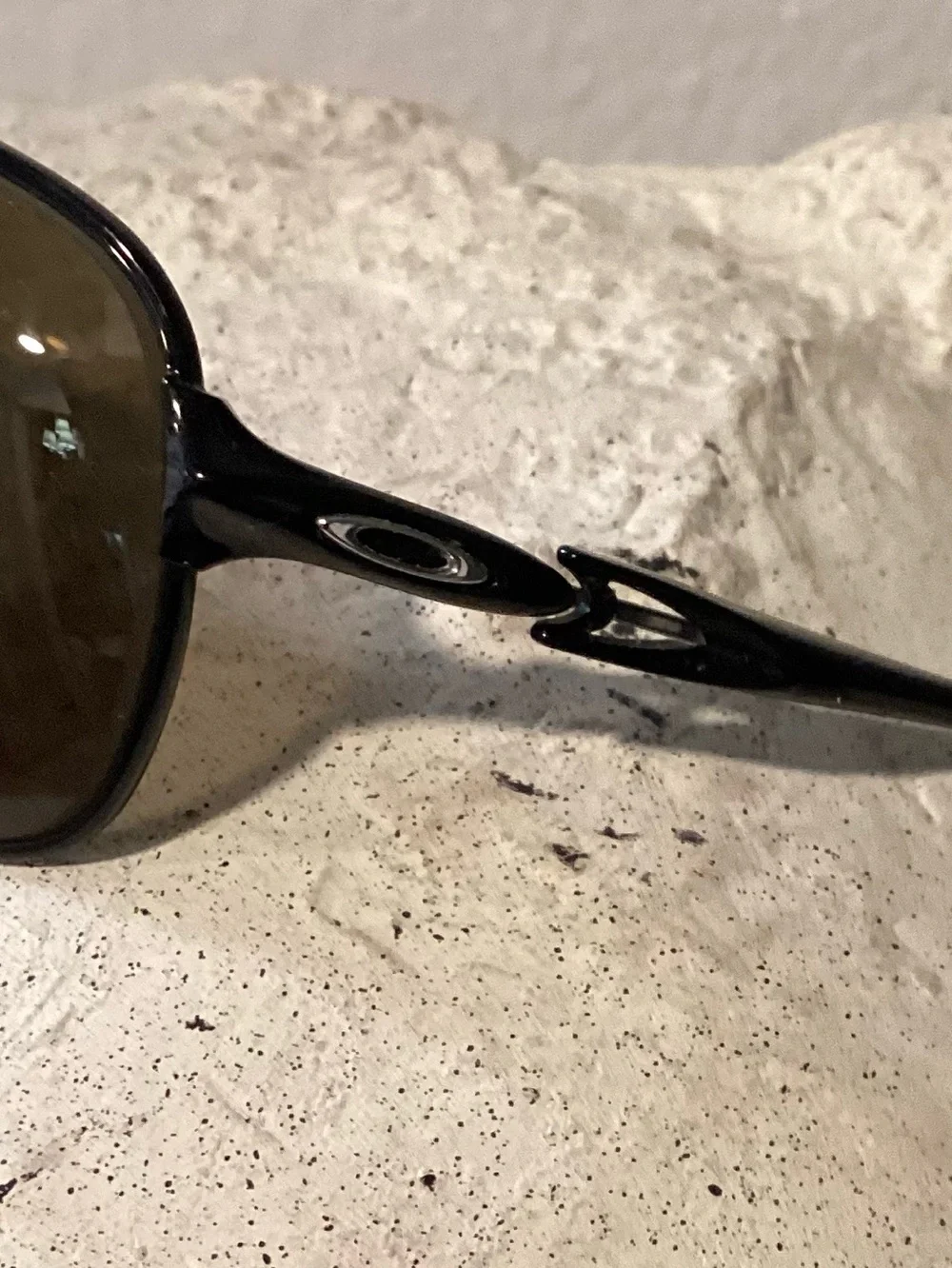 Vintage Oakley C Wire 004046 Men’s Polished Black Frame Black Iridium Polarized